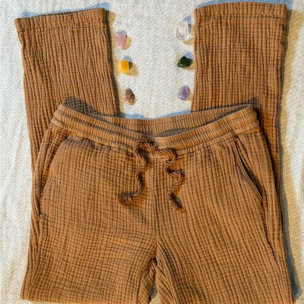 J Jill Tan Gauze Pants